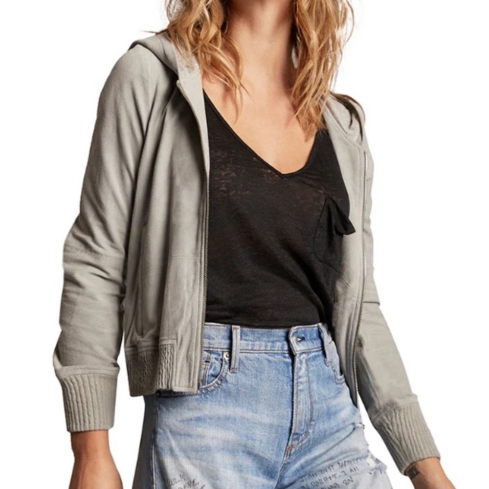 AS by DF
Luxe Shrunken Suede Hoodie‎ Jacket  Size S